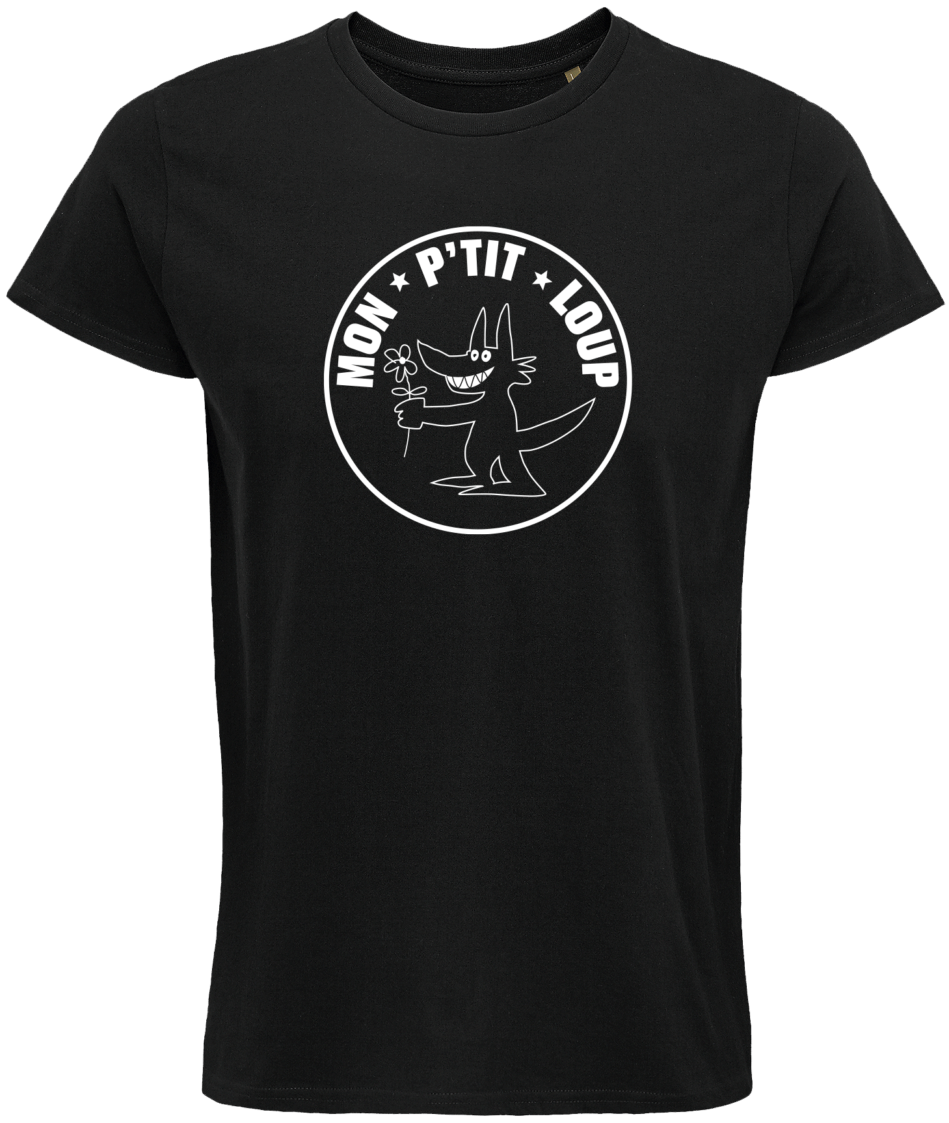 T-shirt femme Mon P'tit Loup - Noir