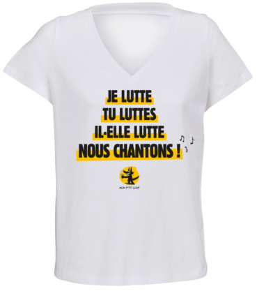 T-shirt femme Mon P'tit Loup - Blanc