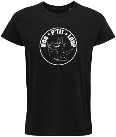 T-shirt femme Mon P'tit Loup - Noir